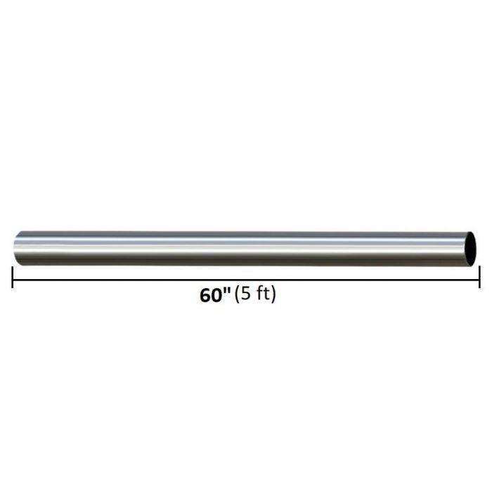 Stainless Steel Straight Exhaust Pipe (3 inch OD 5' feet long)