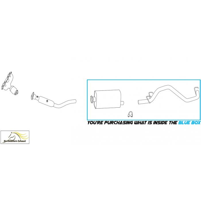 2000 Jeep Wrangler SE  Stainless Steel Exhaust System Kit | Time Auto  Parts