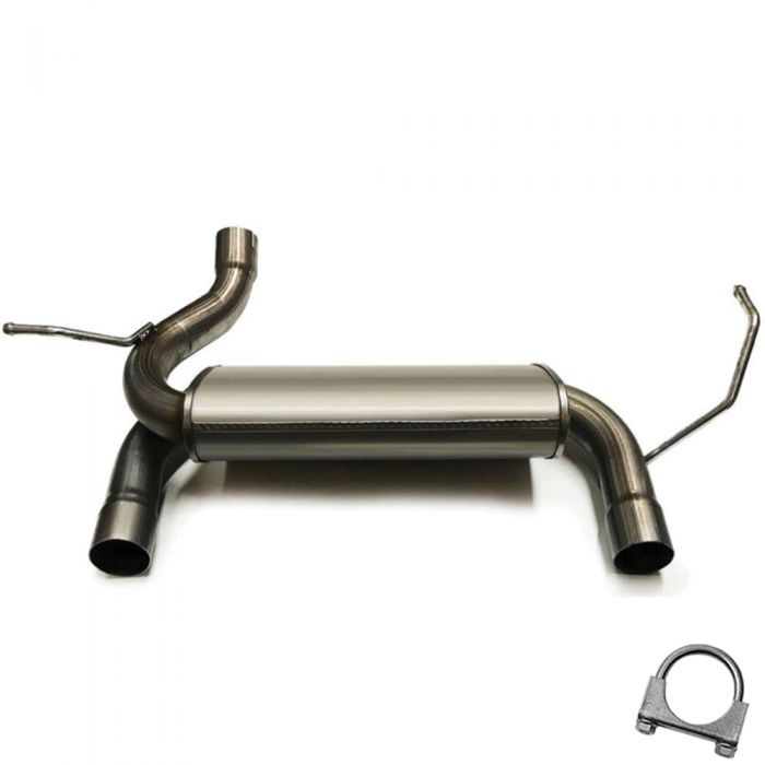 2008 Jeep Wrangler Unlimited X  Stainless Steel Axle-Back Rear Exhaust  Muffler | Time Auto Parts