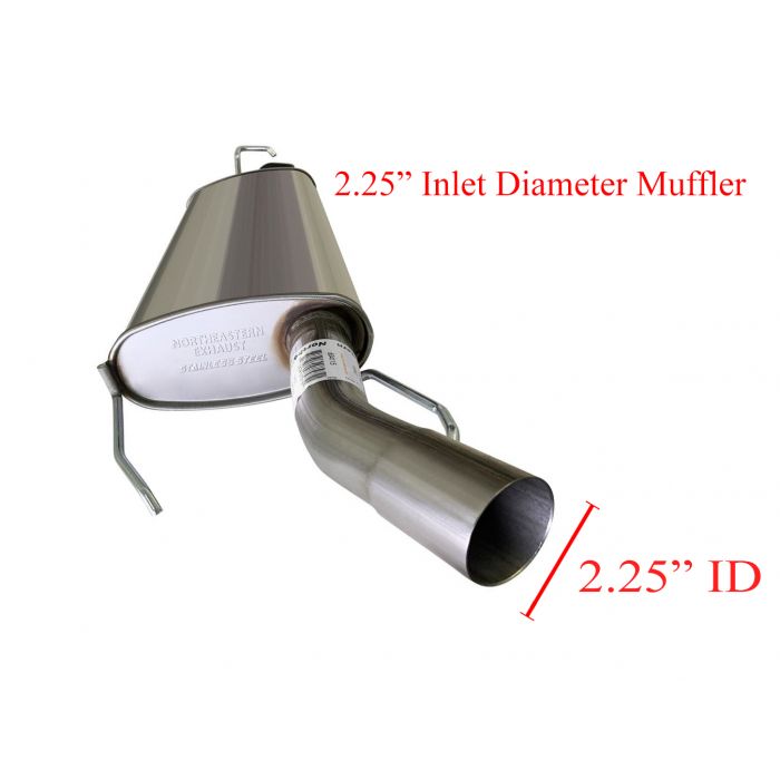 Stainless Steel Rear Exhaust Tailpipe Tip – Fits Toyota Rav4 (Round, 2-Bolt Clamp-On)