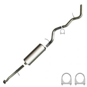 2002 Chevy Avalanche1500 CrewCab 5.3L Stainless Steel Muffler Resonator Pipe Exhaust System Kit