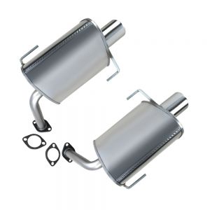 2012 Subaru Tribeca Limited Sport Utility 4-Door 3.6L Stainless Steel Pair of Exhaust Mufflers