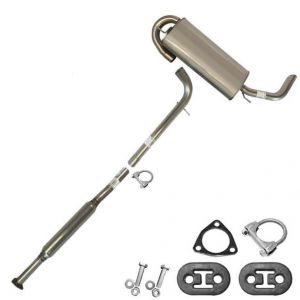 Stainless Steel Exhaust Kit with Hangers + Bolts fit 2007 Pontiac Torrent Base Sport Utility 4-Door 3.4L