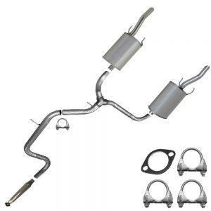 2006 Chevy Impala SS 5.3L Stainless Steel Resonator Muffler Exhaust System Kit