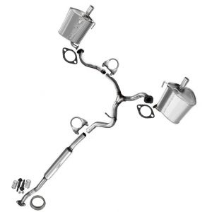 2007 Subaru Outback Limited Wagon 2.5L Stainless Steel Resonator Mufflers Exhaust System Kit