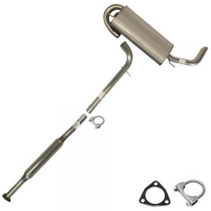 Stainless Steel Resonator Muffler Exhaust Kit fit 2006 Pontiac Torrent Base Sport Utility 4-Door 3.4L