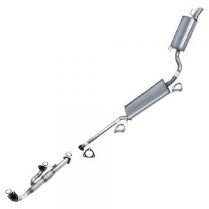 2005 Honda Pilot EX Sport Utility 4-Door 3.5L Stainless Steel Muffler Exhaust kit with Flex pipe fits