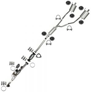 2013 Honda Pilot LX Sport Utility 4-Door 3.5L EPA-Approved Muffler Assembly with Rear Catalytic Kit