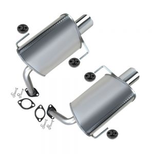 2012 Subaru Tribeca Touring Sport Utility 4-Door 3.6L Stainless Steel Pair of Mufflers w/ Hangers + Bolts