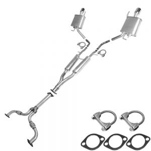 2013 INFINITI G37 Base Sedan 4-Door 3.7L Y Flex Pipe Resonator Mufflers Exhaust System Kit
