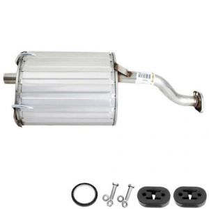 1998 Honda Civic DX Hatchback 2-Door 1.6L Stainless Steel Muffler with Hangers + Bolts