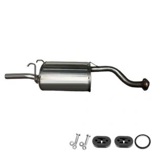 1999 Honda Civic HX Coupe 2-Door 1.6L Stainless Steel Exhaust Muffler with hangers and bolts