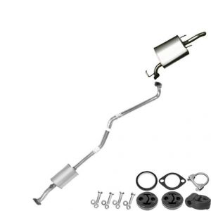 1997 Geo Prizm LSi Sedan 4-Door 1.8L Stainless Steel Exhaust System with Hangers + Bolts