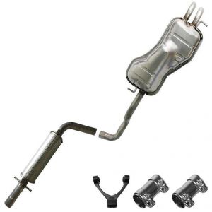 1999 Volkswagen Beetle GLS Hatchback 2-Door 1.8L Stainless Steel Exhaust Resonator Muffler with Hanger