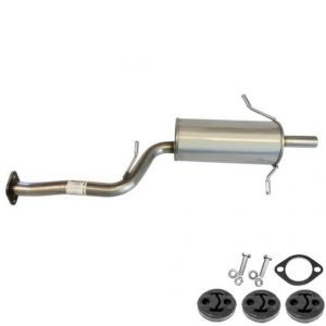 1998 Subaru Impreza RS Coupe 2-Door 2.5L Stainless Steel Rear Muffler with Hangers + Bolts 