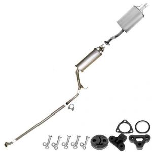 2010 Honda Civic LX Coupe 2-Door 1.8L Stainless Steel Resonator Muffler with Hangers Bolts