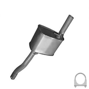 2005 Ford Focus Hatchback L4 2.0L Muffler Assembly w/ California Emissions