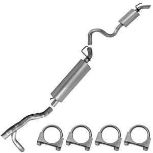 2006 Dodge Durango 5.7L Adventurer Sport Utility 4-Door Y-pipe Resonator Muffler Exhaust System Kit