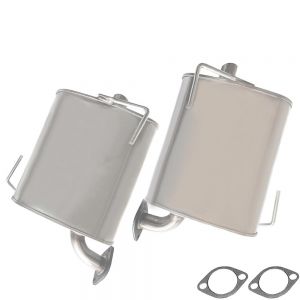 2008 Subaru Impreza Sport sedan 2.5L Pair of Stainless Steel Exhaust Mufflers