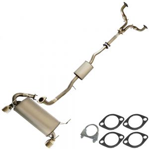 2004 Infiniti G35 coupe Stainless Steel Flex Pipe Resonator Muffler Exhaust System Kit