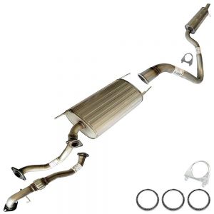 2002 Toyota LandCruiser 4.7L Stainless Steel Flex Pipe Resonator Muffler Exhaust System Kit