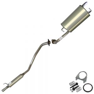 2005 Toyota Corolla S sedan 1.8L Stainless Steel Resonator Muffler Exhaust System Kit