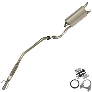 2005 Toyota Corolla S sedan 1.8L Stainless Steel Resonator Pipe Muffler Exhaust System Kit