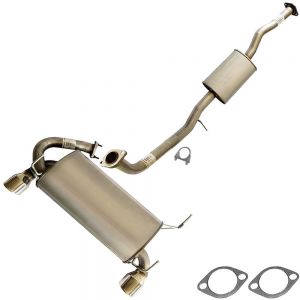 2004 Infiniti G35 3.5L Stainless Steel Resonator Muffler Exhaust System Kit