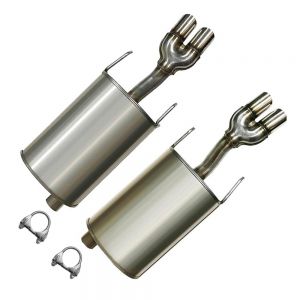 2005 Pontiac GrandPrix 3.8L Stainless Steel Left and Right Dual Tip Exhaust Muffler