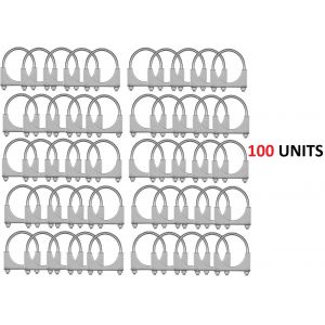100 Units of 3" Inch Muffler Exhaust Pipe Clamp Bolts