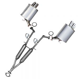 2008 Infiniti M45 Sport 4.5L Resonator Pipe Muffler Exhaust System Kit